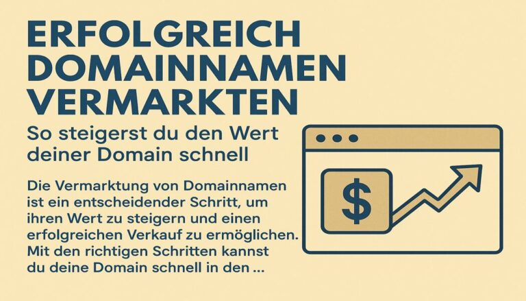 Erfolgreich Domainnamen vermarkten – So steigerst du den Wert deiner Domain schnell